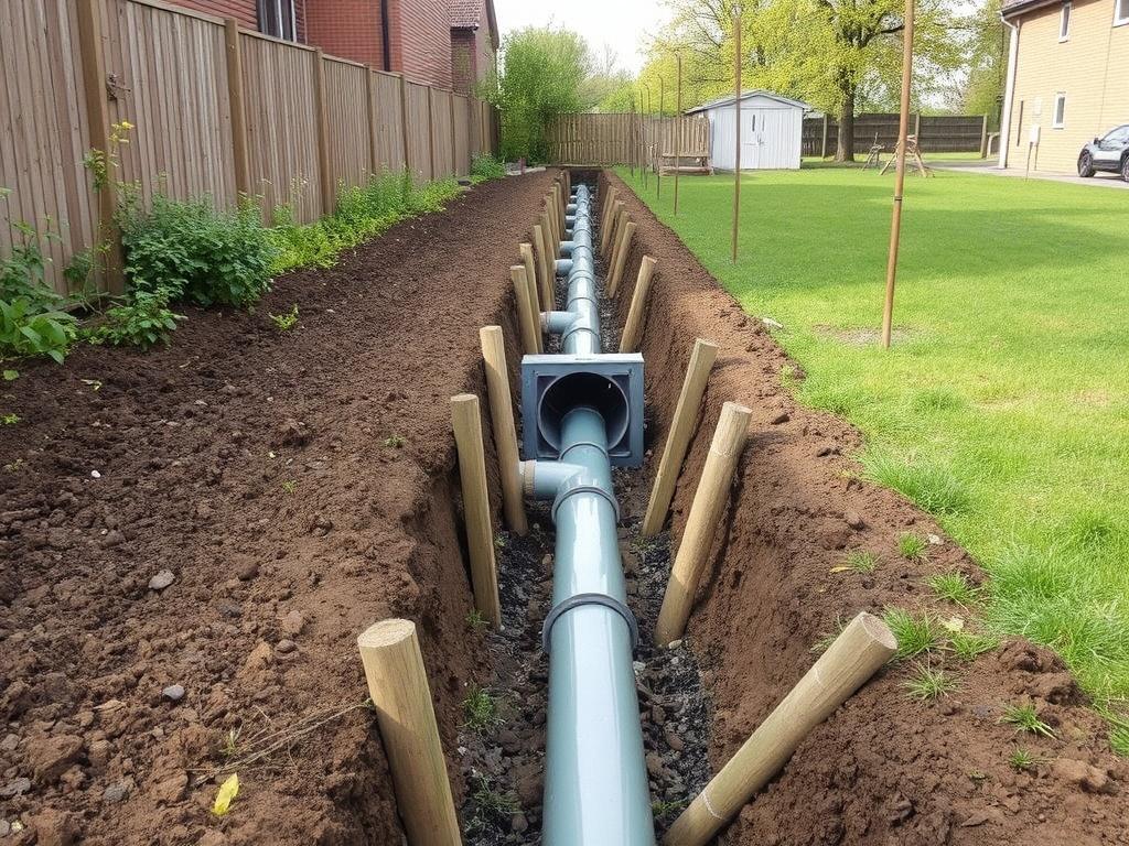 construction of an external sewer networkфото